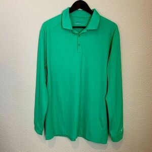 Mens large green Nike golf long sleeve